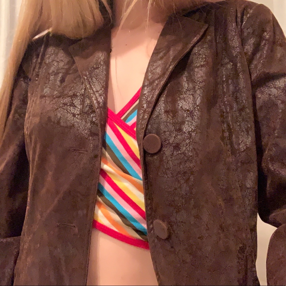 🌜RETRO “Worn in” Style Brown Rustic Jacket🌛